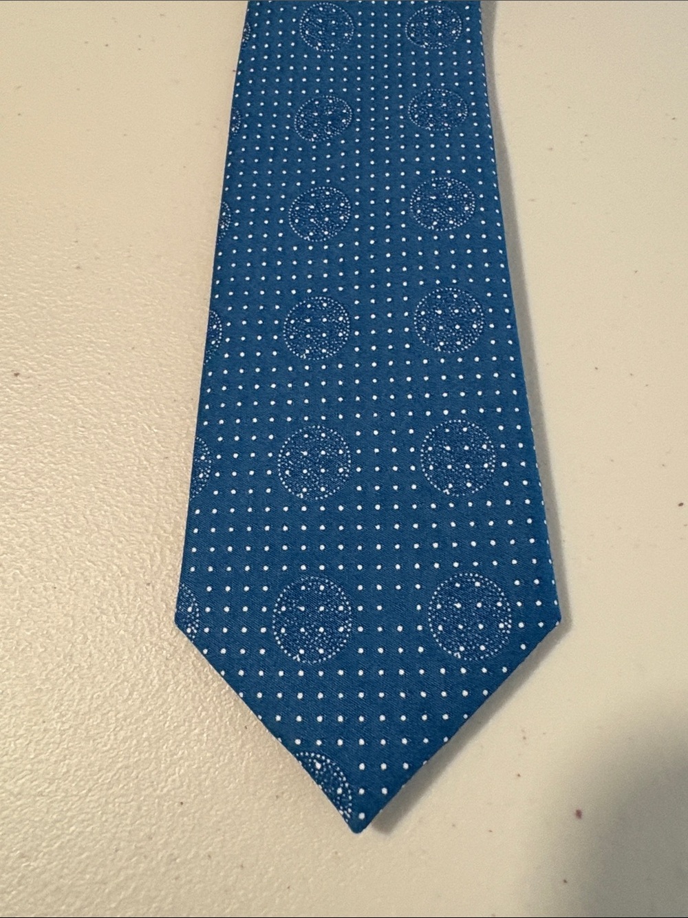 Bar III Blue Patterned Silk Tie nwot